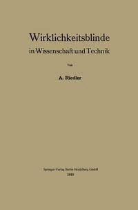 Cover Wirklichkeitsblinde in Wissenschaft und Technik (eBook, PDF)