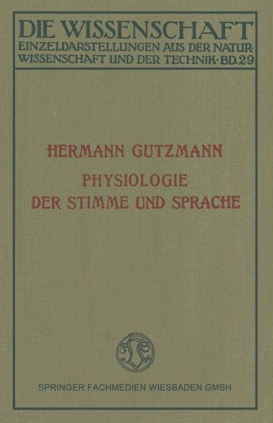 Physiologie der Stimme und Sprache (eBook, PDF) Physiologie der Stimme und Sprache (eBook, PDF)