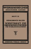 Schnittkraft-und Drehmomentmesser für Werkzeugmaschinen (eBook, PDF)