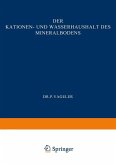 Der Kationen- und Wasserhaushalt des Mineralbodens (eBook, PDF)