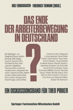 Das Ende der Arbeiterbewegung in Deutschland? (eBook, PDF)