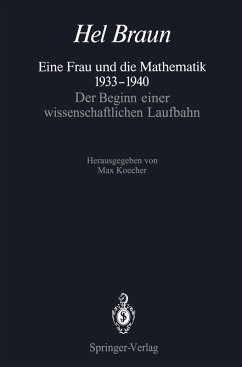 Eine Frau und die Mathematik 1933-1940 (eBook, PDF) - Braun, Hel