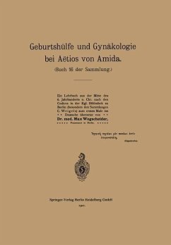 Cover Geburtshülfe und Gynäkologie bei Aëtios von Amida (eBook, PDF)