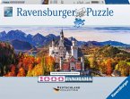 Ravensburger 15161 - Schloss in Bayern, Neuschwanstein, Panorama-Puzzle, 1000 Teile