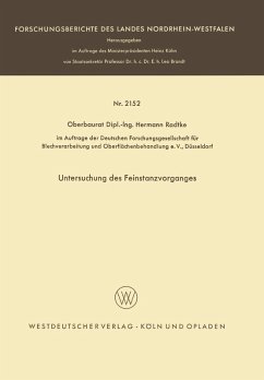 Untersuchung des Feinstanzvorganges (eBook, PDF) - Radtke, Hermann