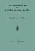 Der Arbeiternachwuchs in der deutschen Maschinenindustrie (eBook, PDF)