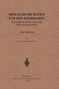 Biologische Daten für den Kinderarzt (eBook, PDF) - Brock, Joachim
