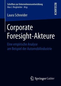 Corporate Foresight-Akteure - Schneider, Laura