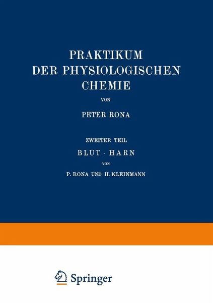 Praktikum der Physiologischen Chemie (eBook, PDF) Praktikum der Physiologischen Chemie (eBook, PDF)