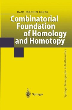 Cover Combinatorial Foundation of Homology and Homotopy (eBook, PDF)