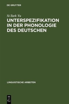 Cover Unterspezifikation in der Phonologie des Deutschen (eBook, PDF)