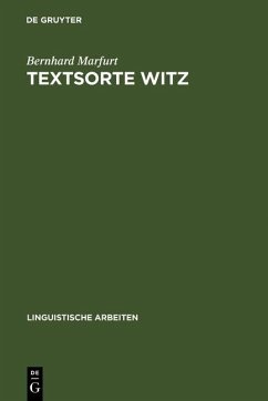 Textsorte Witz (eBook, PDF) Cover Textsorte Witz (eBook, PDF)