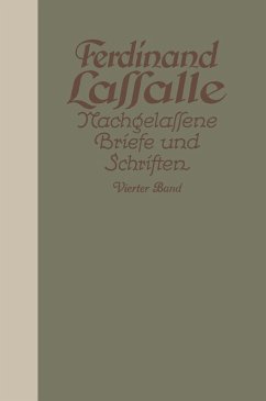 Lassalles Briefwechsel mit Gräfin Sophie von Hatzfeldt (eBook, PDF) - Lassalle, Ferdinand; Mayer, Gustav