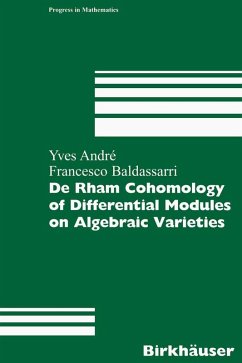 Cover De Rham Cohomology of Differential Modules on Algebraic Varieties (eBook, PDF)