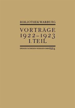 Cover Vorträge der Bibliothek Warburg (eBook, PDF)