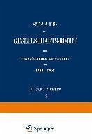 Cover Staats- und Gesellschafts-Recht der Französischen Revolution von 1789-1804 (eBook, PDF)