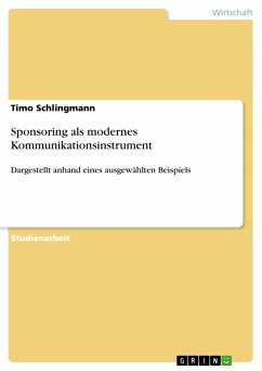 Sponsoring als modernes Kommunikationsinstrument - Schlingmann, Timo