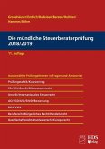 Grobshäuser, U: Die mündliche Steuerberaterprüfung 2018/2019