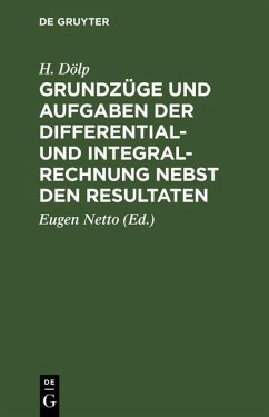 Cover Grundzüge und Aufgaben der Differential- und Integralrechnung nebst den Resultaten (eBook, PDF)