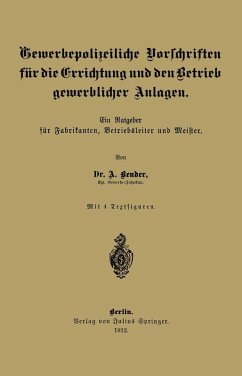 Cover Gewerbepolizeiliche Vorschriften für die Errichtung und den Betrieb gewerblicher Anlagen (eBook, PDF)