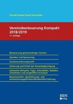 Vereinsbesteuerung Kompakt 2018/2019 - Dauber, Harald;Schneider, Josef