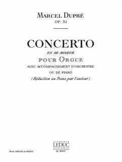 Cover Concerto mi mineur pour orgue et orchestre pour orgue et piano