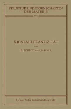 Kristallplastizität (eBook, PDF) - Schmid, Erich; Boas, Walter