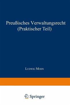 Cover Preußisches Verwaltungsrecht (Praktischer Teil) (eBook, PDF)