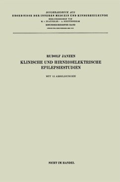 Klinische und hirnbioelektrische Epilepsiestudien (eBook, PDF) - Janzen, Rudolf