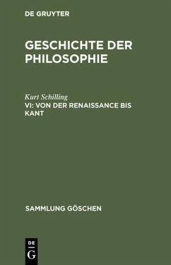 Von der Renaissance bis Kant (eBook, PDF) - Schilling, Kurt