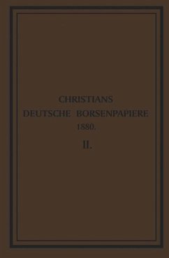 Deutsche Börsenpapiere (eBook, PDF) - Christians, Friedrich Wilhelm