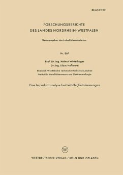 Cover Eine Impedanzanalyse bei Leitfähigkeitsmessungen (eBook, PDF)