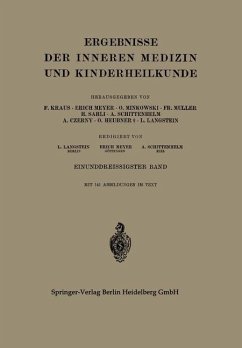 Ergebnisse der Inneren Medizin und Kinderheilkunde (eBook, PDF) - Langstein, Leo; Meyer, Erich; Schittenhelm, A.