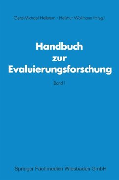 Handbuch zur Evaluierungsforschung (eBook, PDF) - Gerd M Hellstem; Wollmann, Hellmut