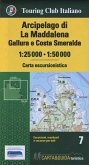 Arcipelago di La Maddalena, Gallura e Costa Smeralda 1:25.000-1:50.000