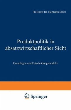 Cover Produktpolitik in absatzwirtschaftlicher Sicht (eBook, PDF)