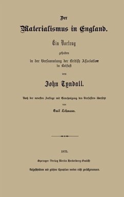 Der Materialismus in England (eBook, PDF) - Tyndall, John
