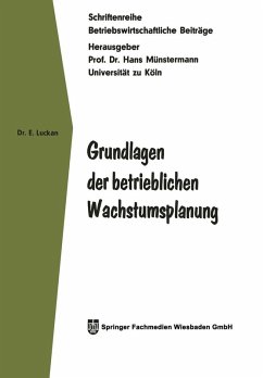 Cover Grundlagen der betrieblichen Wachstumsplanung (eBook, PDF)