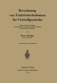 Berechnung von Fraktionierkolonnen für Vielstoffgemische (eBook, PDF)