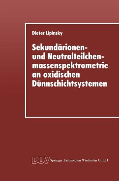 Cover Sekundärionen- und Neutralteilchenmassenspektrometrie an oxidischen Dünnschichtsystemen (eBook, PDF)