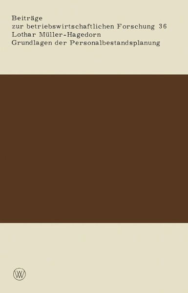 Grundlagen der Personalbestandsplanung (eBook, PDF)