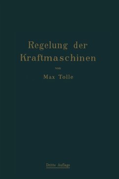 Regelung der Kraftmaschinen (eBook, PDF) - Tolle, Max