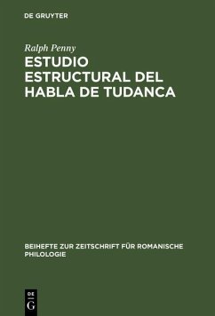 Cover Estudio estructural del habla de Tudanca (eBook, PDF)
