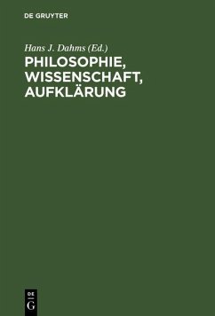 Cover Philosophie, Wissenschaft, Aufklärung (eBook, PDF)