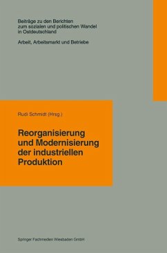 Reorganisierung und Modernisierung der industriellen Produktion (eBook, PDF)