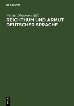 Cover Reichthum und Armut deutscher Sprache (eBook, PDF)