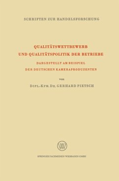 Qualitätswettbewerb und Qualitätspolitik der Betriebe (eBook, PDF) - Pietsch, Gerhard