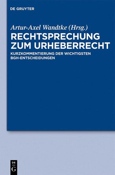 Rechtsprechung zum Urheberrecht (eBook, PDF)