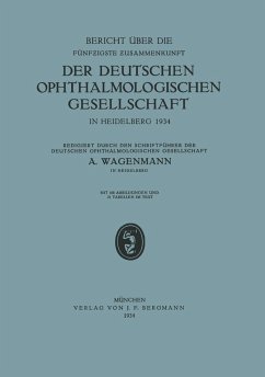Cover Bericht über die Fünfzigste Zusammenkunft der Deutschen Ophthalmologischen Gesellschaft in Heidelberg 1934 (eBook, PDF)