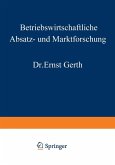 Betriebswirtschaftliche Absatz- und Marktforschung (eBook, PDF)
